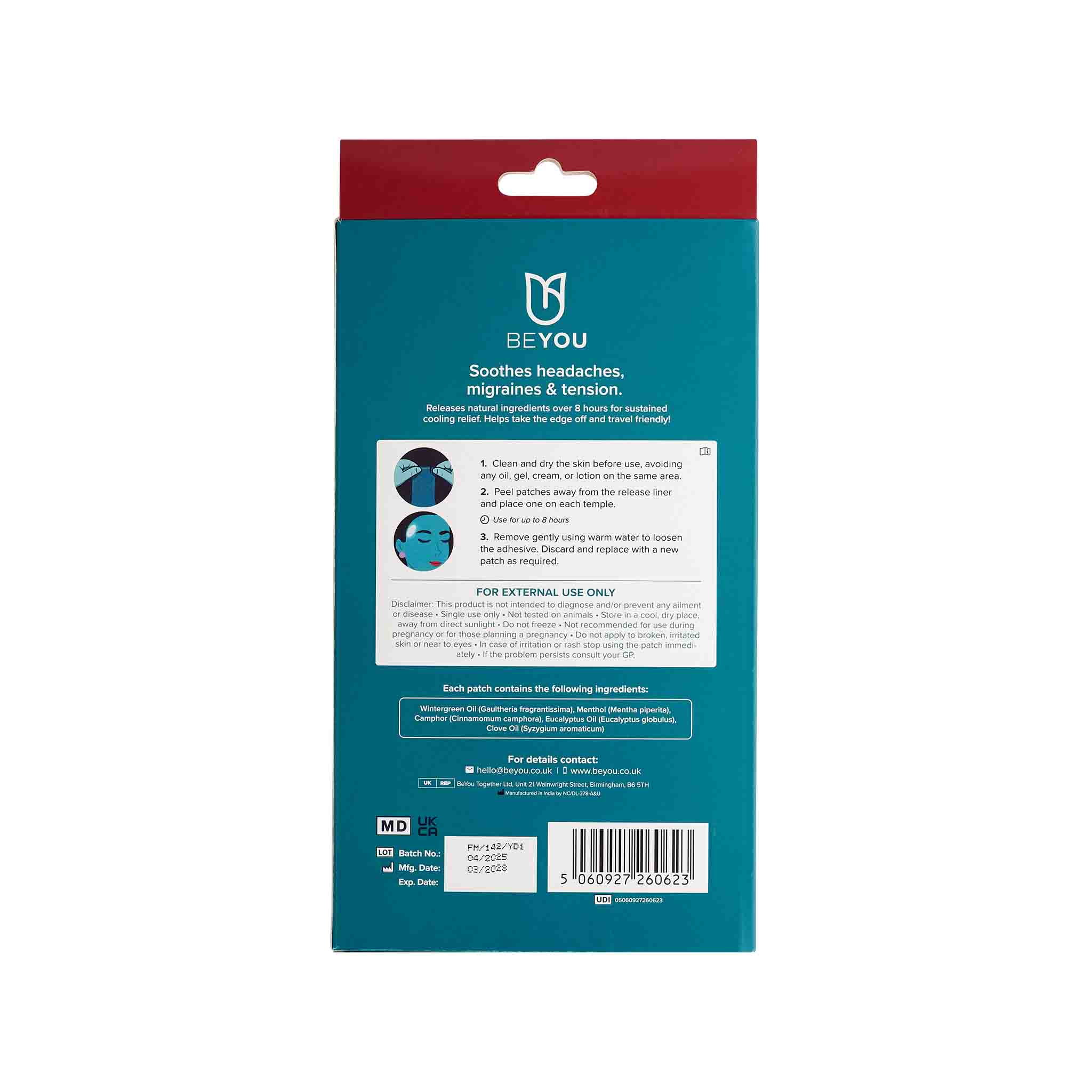 BeYou Migraine Patches