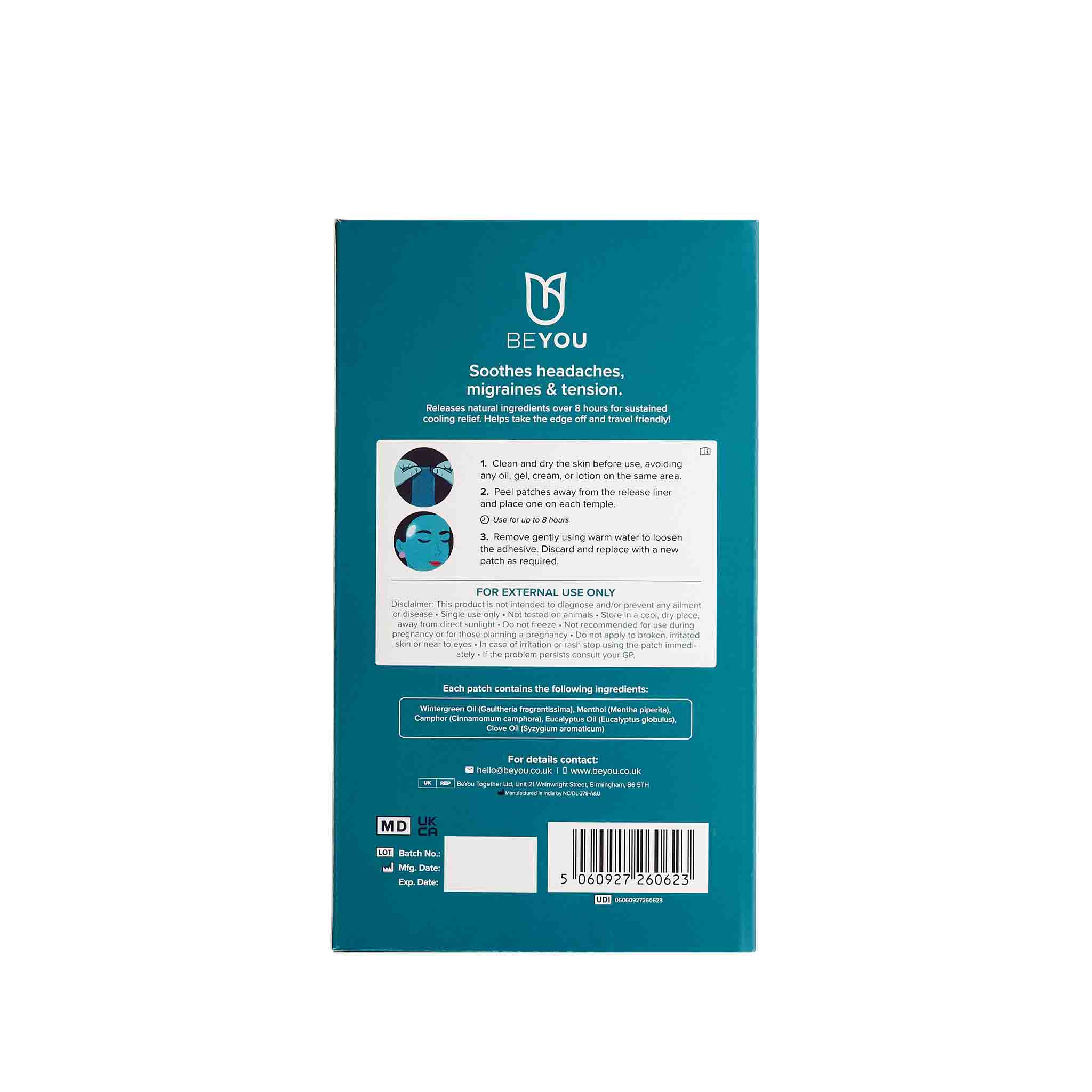 BeYou Migraine Patches