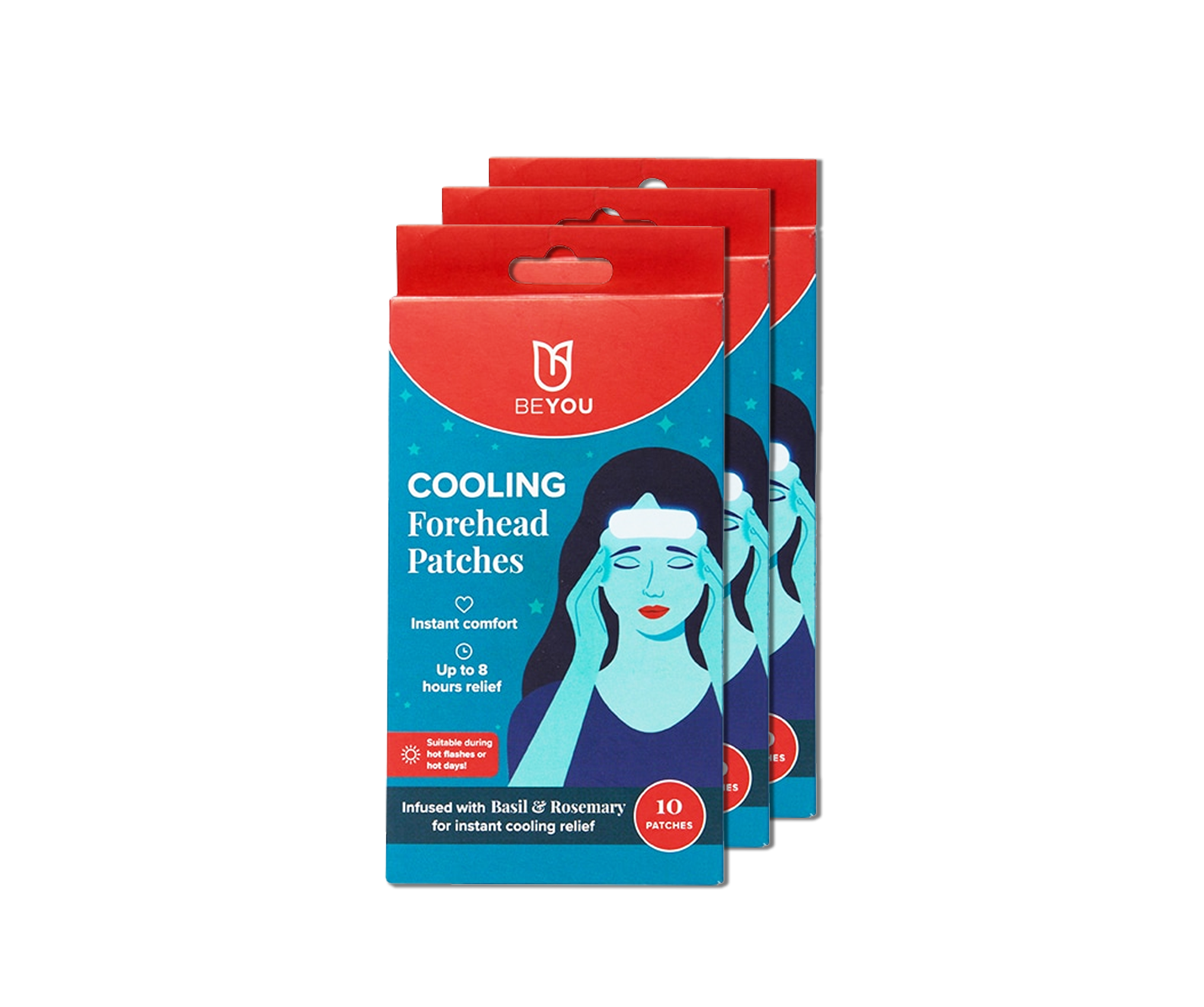 Cooling Forehead Patches Pack